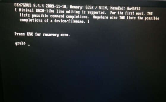 oem7grub 错误图