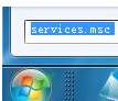 输入services.msc